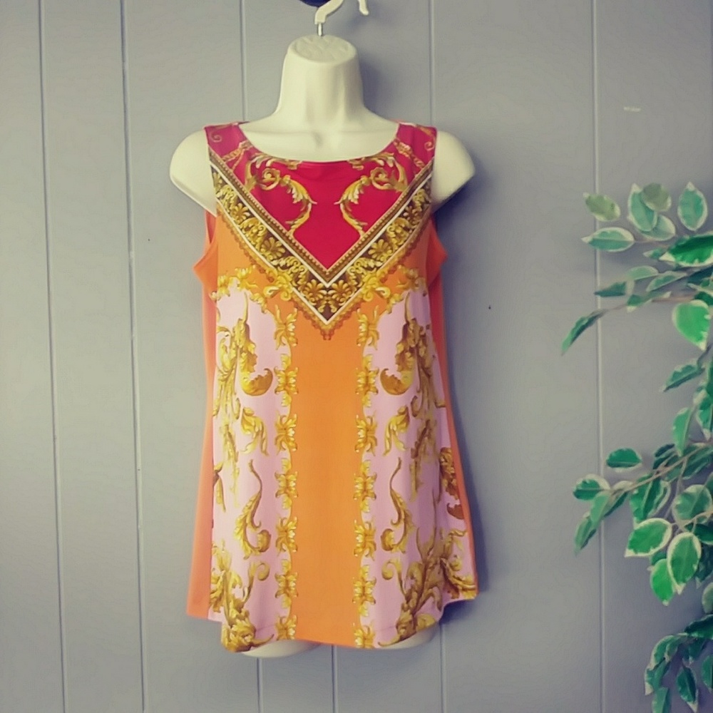 Susan Graver sleevless top xs